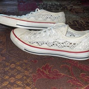 converse crochet trainers